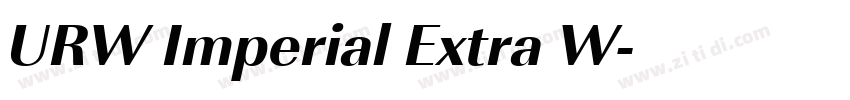 URW Imperial Extra W字体转换
